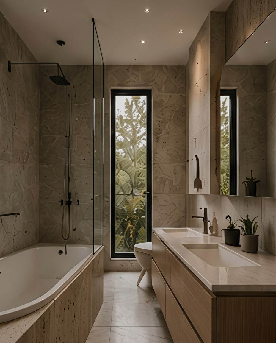 Travertine Bath